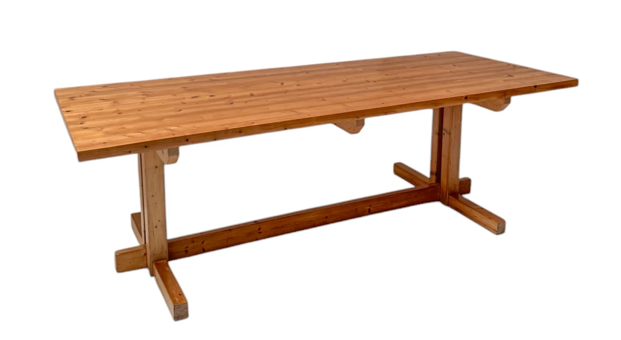 Mid-Century Modern Large Dining Room Table, 1970s